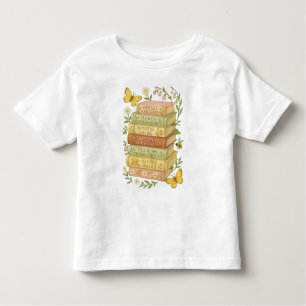 Nature and Book Lover Botanical Stack Toddler T-shirt