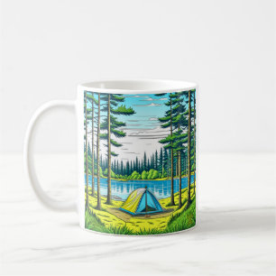 Nature and Camping Ai art Coffee Mug