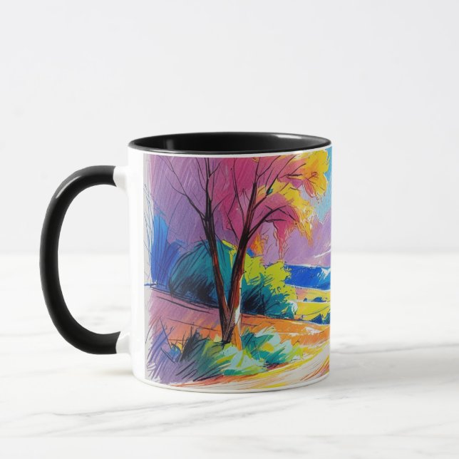 Nature and colors mug (Left)