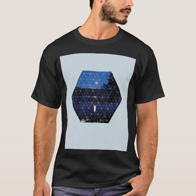 Nature And Geometry - The Moon T-Shirt (Front)