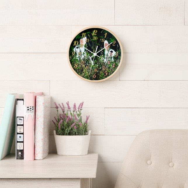 Nature Animal Rabbit Clock (Reading Room)