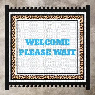 Nature Animal Skins Pattern Welcome Please Wait Floor Decals