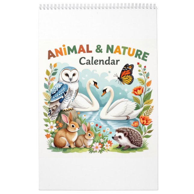 Nature animals habitat calendar (Cover)