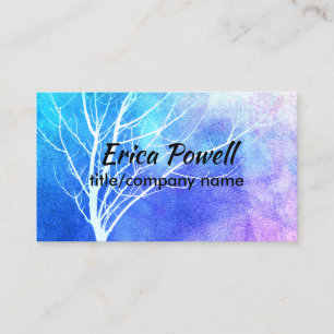 nature art business card custom double sided
