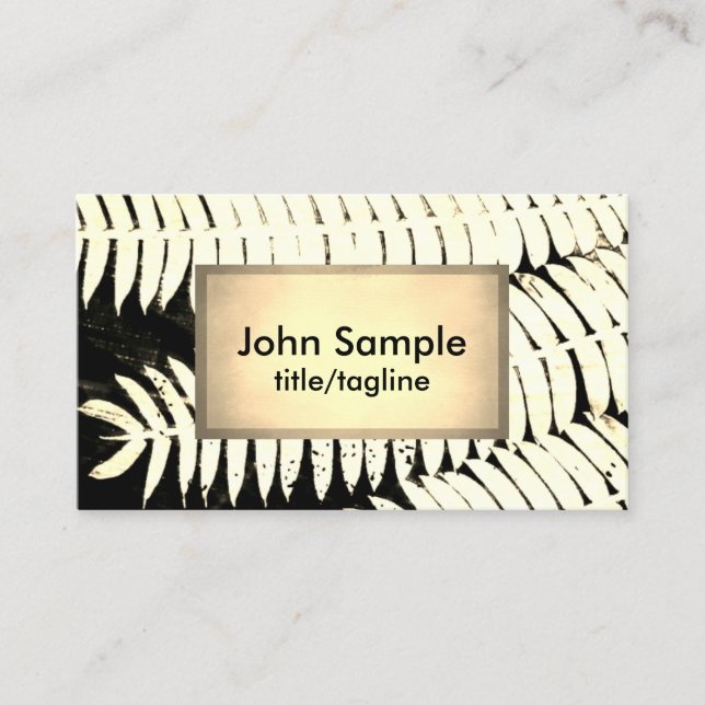 nature art business card sepia photography (Front)