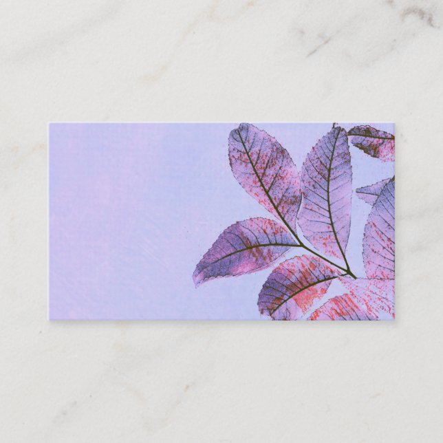 nature art custom business card template (Front)
