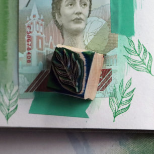 Nature Art Leaf Design Rubber Stamp