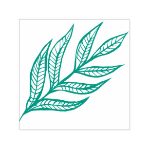 Nature Art Leaf Design Self-inking Stamp