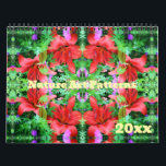 Nature Art Patterns Calendar<br><div class="desc">Colorful abstract flowers and nature art patterns created from my original photos calendar. Visit Smilin' Eyes Treasures for more flower, animal, and nature cards and gifts. Links to all of my stores are located on my Profile page.</div>