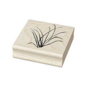 Nature Art Stamp, Grasses Rubber Stamp