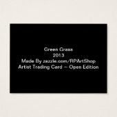 Nature Artist Trading Card (Back)