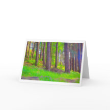 Nature artwork greeting card