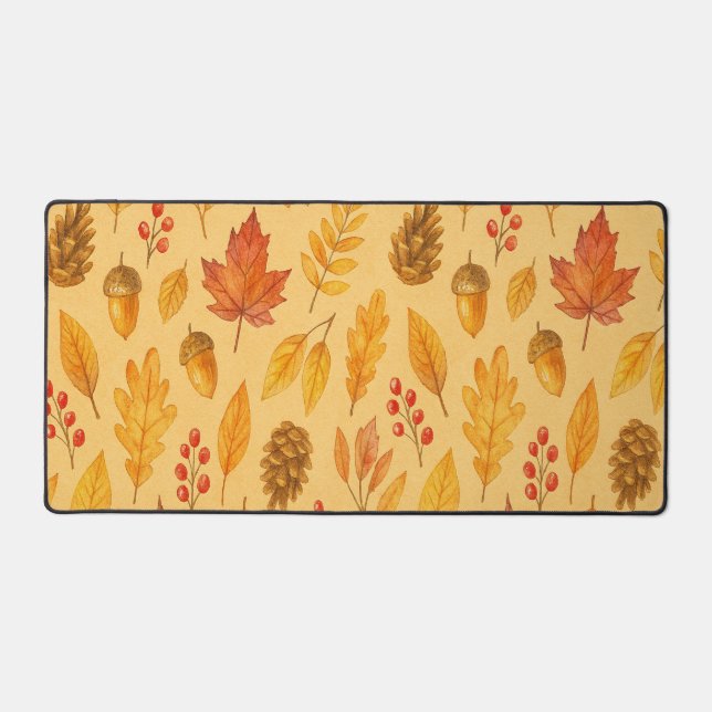Nature autumn pattern desk mat (Front)