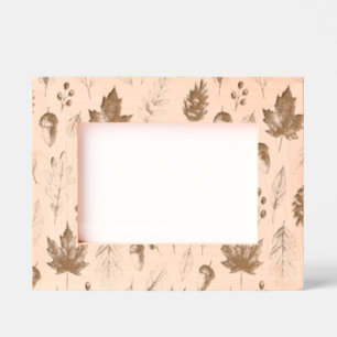 Nature autumn pattern engraved frames