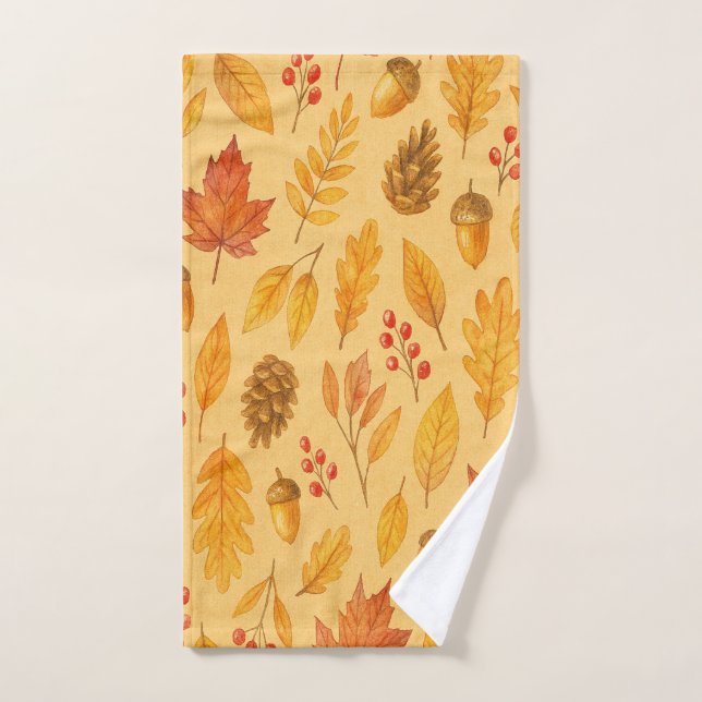 Nature autumn pattern hand towel  (Hand Towel)