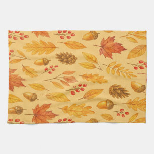 Nature autumn pattern kitchen towel