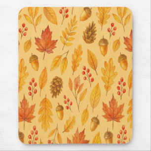 Nature autumn pattern mouse pad
