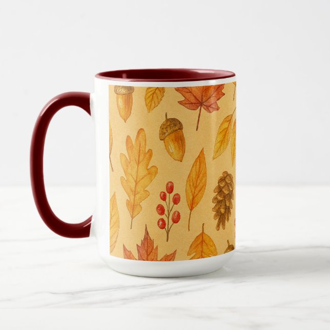 Nature autumn pattern mug (Left)