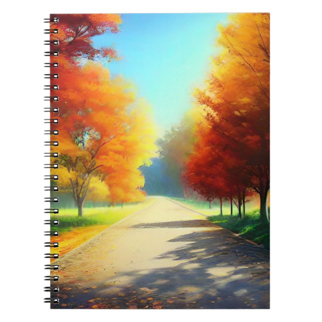Nature Autumn Trees Forest-58934 Notebook (Front)