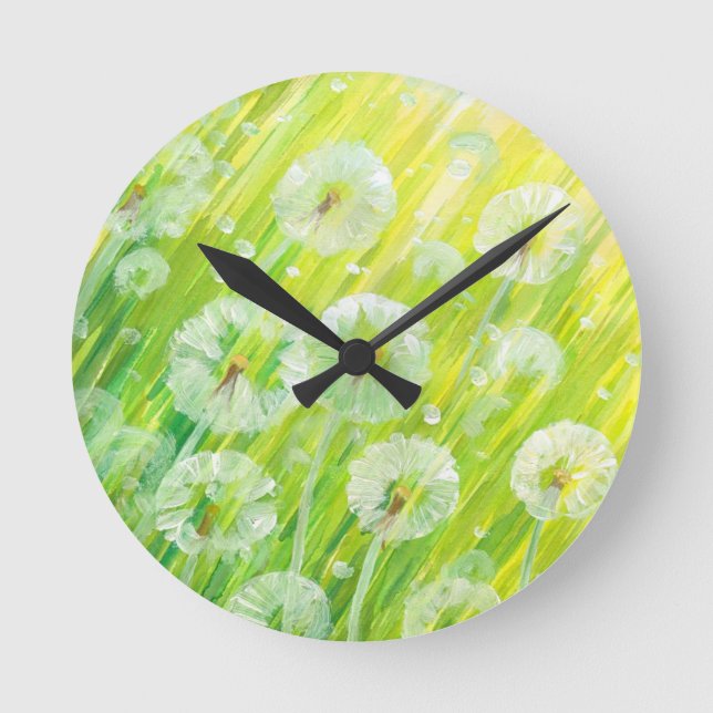 Nature background 2 round clock (Front)