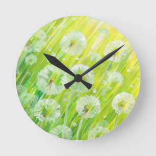 Nature background 2 round clock