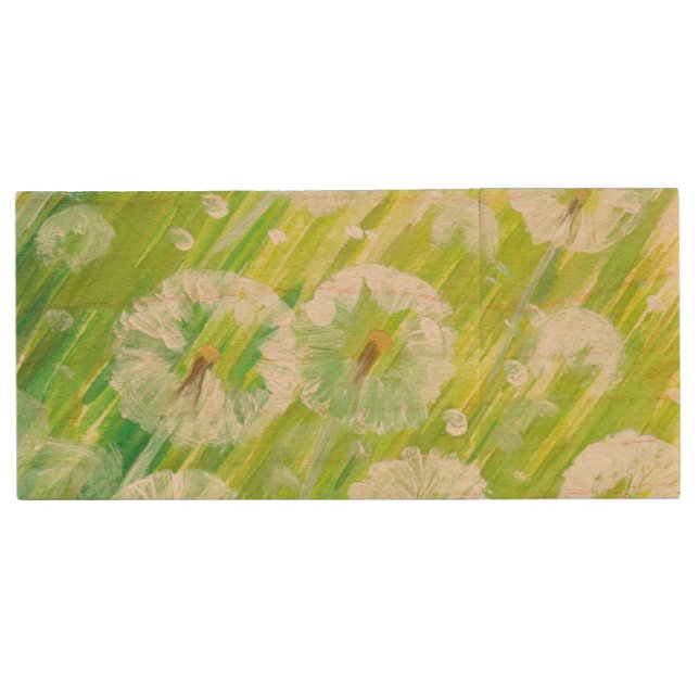 Nature background 2 wood USB flash drive (Front)