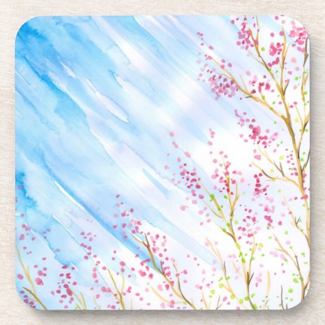 Nature background drink coaster (Front)