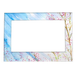 Nature background magnetic frame