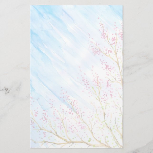 Nature background stationery (Front)
