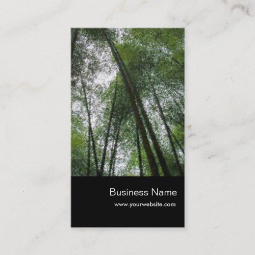 Nature/Bamboo Forests Business Card Template