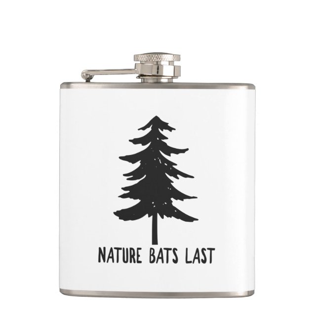 Nature Bats Last Flask (Front)