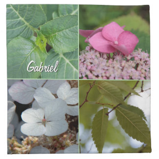 nature beautiful spring flowers leaves joy cloth napkin