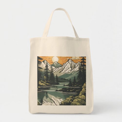 Nature beauty printed Grocery Bag