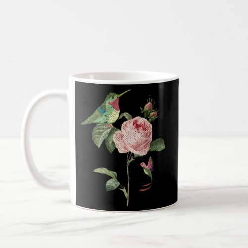 Nature Bird Flowers Roses Animal Hummingbird Coffee Mug