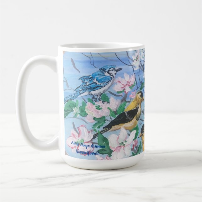 Nature Birds Coffee Mug (Left)