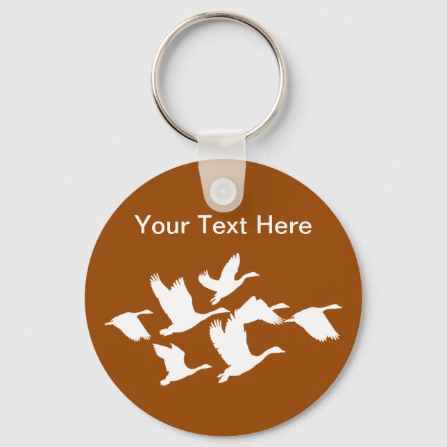 Nature Birds In Flight Keychain (Front)