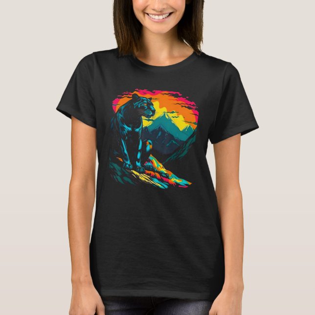 Nature  Black Panther T-Shirt (Front)