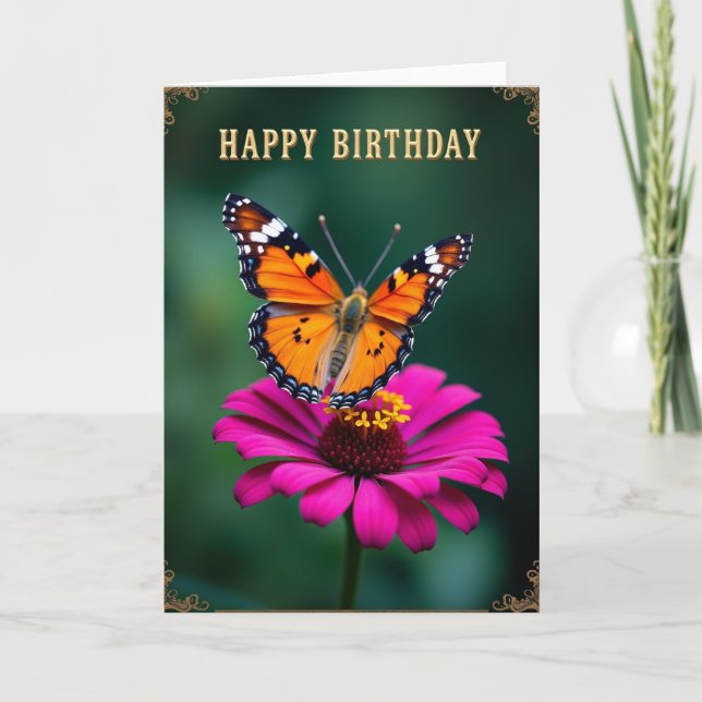 Nature Bloom Birthday Card (Front)