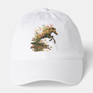 Nature Botanical Floral Horse Jumping Hat