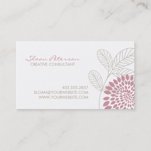 Customizable Nature Business Card