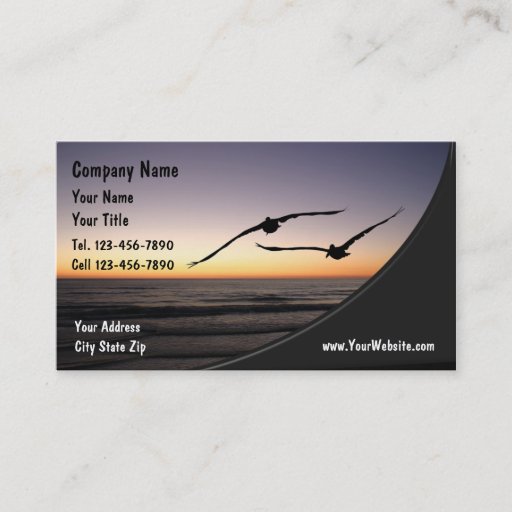 Customizable Nature Business Card