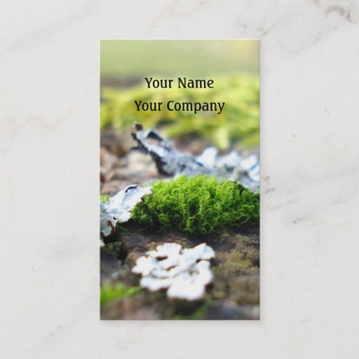 Customizable nature business card template