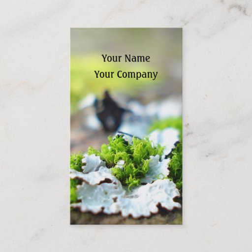 Customizable nature business card template