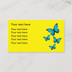 Nature Butterfly Theme Business Cards