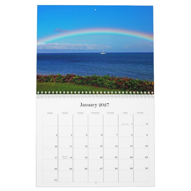 Nature calendar (Jan 2027)