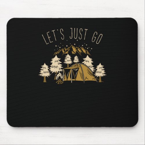 Nature Campers Hikers Traveling Mountaineering Gif Mouse Pad