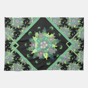 Nature Child Mandala Pattern Kitchen Towel