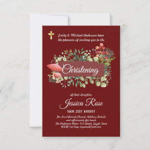 Nature Christening Invites Baptism 