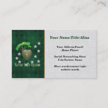 Nature Church Business Card by orsobear at Zazzle