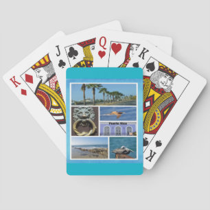 Nature collage of San Juan, Puerto Rico Poker Cards